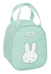 Safta Miffy Menta Trousse isotherme préscolaire, adaptable au chariot, idéale pour les enfants de 5 à 14 ans, confortable et polyvalente, qualité et résistance, 19 x 14 x 22 cm, couleur menthe, Menthe