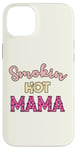 Coque pour iPhone 14 Plus Smoking Hot Mama Dalmatien Rose vif Sexy Mom