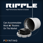 Poynting RIPPLE-16 Marine og Kyst Antenne (617–7200 MHz, 4x4 MiMo, 9 dBiI)