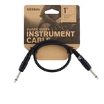 Câble Patch de guitare D'Addario - Série Classic - Câble d'instrument - 0.3048 Mètres - Extrémité Droite - 3-Pack