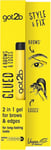 got2b Glued for Brows & Edges 2 in 1 Wand Eyebrow Gel, 72hr Hold, No White Resi