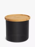 John Lewis Glass Storage Jar with Bamboo Lid, 450ml