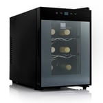 Barcool Vino6 LED | Wine Fridge Black | 5-18°C | 8 Bottle | Mini Wine Cooler