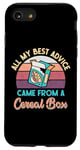 Coque pour iPhone SE (2020) / 7 / 8 All My Best Advice Came from a Cereal Box – Funny Sarcastic