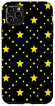 iPhone 11 Pro Max Yellow Black Circle Star Dots Galaxy Fireworks Pattern Case