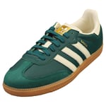 adidas Samba Og Womens Fashion Trainers in Green White - 9.5 UK