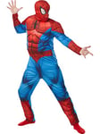 Rubies Official Disney Marvel Spider-Man, SuperHero Deluxe Costume, Adult Size Mens Standard/Medium Halloween