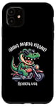 Coque pour iPhone 11 Anna Maria Island Floride USA Fun Alligator Cartoon Design