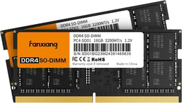 Laptop RAM DDR4 64GB (2X32GB) Laptop Memory Kit 3200Mhz CL22 High Performance