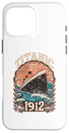 Coque pour iPhone 16 Pro Max Vintage avril 1912 RMS Titanic Motif croisière vieilli