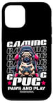 iPhone 12/12 Pro Gaming Pug Video Game Dog Graphic For Men Boys Women Kids Case