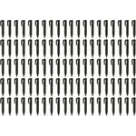 100x piquets de fixation pour câble périphérique compatible avec Bosch Indego robot tondeuse - Lot ancrages au sol, plastique, noir - Vhbw