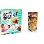 Monopoly Jenga Maker, Wooden Blocks, Stacking Tower Game, Game for Kids Ages 8 and Up, Game for 2-6 Players & Hasbro Gaming Jenga Classic, children's game that promotes the speed of reaction