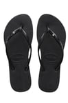 Havaianas Slim SW II Crystal - Black - Size 41 / 42