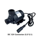 Pompe à eau submersible 12V,800L/H,5m DC24V,moteur sans balais,en surpoids,solaire,pour tourisme,aquarium - Type DC12V connection