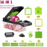 16 in 1 Vegetable Chopper Salad Fruit Mandolin Slicer Food Dicer Cutter Peeler