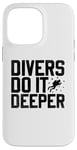 Coque pour iPhone 14 Pro Max Les plongeurs le font plus profondément sous l'eau Diver Scuba