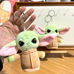 Star Wars Baby Yoda Plysch Doll Toys Pendel Nyckelring Master Ali