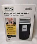 Wahl Pocket Travel Shaver Cordless Compact Flexible Foil Black 3615-0403