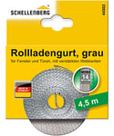 Schellenberg 44502 Sangle pour volet roulant, 14 mm, 4,5 m, Gris