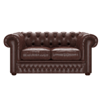 The English Chesterfield Co. SHACKLETON CHESTERFIELD 2-SITS OLD ENGLISH DARK BROWN