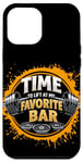 Coque pour iPhone 12 Pro Max Workout Humor: Time To Lift At My Favorite Bar