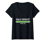 Womens Agile Mindset Installed | Agile Project Management Scrum V-Neck T-Shirt