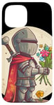 iPhone 15 Valentine's Knight with flowers in hand costume Case