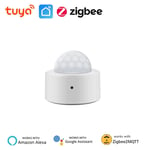 Tuya Zigbee-Détecteur de mouvement du corps humain PIR,détecteur de mouvement avec luminosité,capteur de mouvement,alarme de sécurité à domicile intelligente,fonctionne avec Alexa - Type 1pc