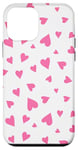 iPhone 12 mini Simple Small Pink Hearts Case