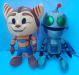 OFFICIAL JINX RATCHET & CLANK RIFT APART 7.5" SOFT PLUSH TOYS (SET OF 2) BNWT