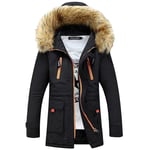 Parka Homme De Marque À Capuche Slim Long Doudoune Hommes Vêtement Masculin Épaississant Manteau Homme -Zs306815