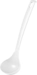 Fackelmann 24299 Cuillère à Sauce Blanca, ustensile de Cuisine en Plastique, louche pour casseroles et poêles enduites (Couleur : Blanc), quantité : 1 pièce