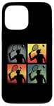 Coque pour iPhone 13 Pro Max Joueur de tennis Pop Art - Amateur de tennis vintage