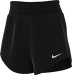 NIKE DX6010-010 W NK ONE DF MR 3IN BR Short Shorts Women's Black/Reflective Silv Size 2XL