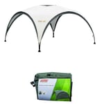 Coleman Gazebo Event Shelter M Including Side Panel, Garden and Camping, Sturdy Steel Poles Construction, Large Event Tent, Portable Sun Shelter with Sun Protection SPF 50+