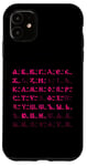 Coque pour iPhone 11 Lettres cyrilliques de l'alphabet russe bukwiza russkaja futbolka