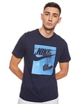 Nike M NSW Tee NIKEAIR Fence Photo T-Shirt Homme, Obsidian, FR : S (Taille Fabricant : S)