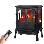 JHSHENGSHI Electric Fireplace Wall Mounted Fireplace Stove Heater Freestanding Fireplace for Family Bedrooms Freestanding Portable