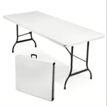 Petite Table Pliant Résine Métal Camping Fêtes 180x70x74 CM 424 Ys