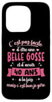 Coque pour iPhone 15 Pro 40 ans Cadeau Anniversaire Femme Belle Gosse Idée Cadeau