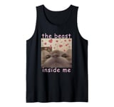 The Beast Inside Me Funny Cat Meme Gifts For Men Women Tank Top