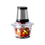 Daewoo Mini Chopper With 1 Litre Glass Bowl, Food Chopper With 4 Stainless Steel Blades, Anti-slip bottom, Safety locking lid, Food Chopper Electric, 500W Motor