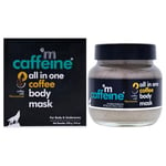 mCaffeine All-in-One Coffee Body Mask - Exfoliating Body Scrub - Reduces Tan, Dark Skin Patches and Pigmentation - Tones and Smooths Skin - 250 g