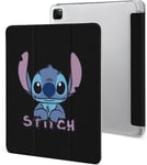 Étui Pour Ipad Pro 2021 Stitch 12,9 Pouces, Type Ordinateur Portable, Support À Trois Volets Avec Porte-Stylo, Veille/Réveil Automatique