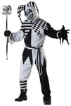 Nobody's Fool Evil Jester Clown Joker Halloween Mens Costume