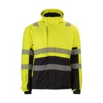 Texstar Hi-vis winter jacket - Yellow/Black - 5XL