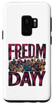 Coque pour Galaxy S9 T-shirt graphique Patriotic Freedom USA