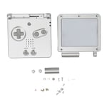 Game Console Shell för GBA SP Ersättningsfulla delar Hus Shell Case med knappar för Gameboy Advance SP Silver