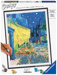 Ravensburger – CreArt grand format 30x40 cm – Van Gogh – La terrasse du café le soir – Art collection – Loisir créatif – Peinture par numéros adulte - Activité détente et créative dès 12 ans – 23519